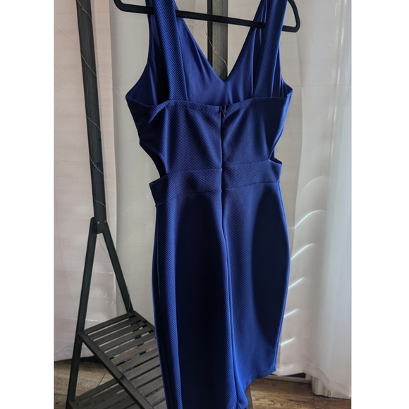 Mystic | Royal Blue Evening Dress Side Cut-Outs | Size Large - Picture 9 of 9